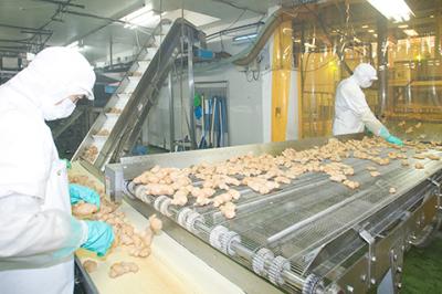 食材の選別から包装まで、最新設備を備えた自社工場で行います。